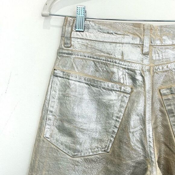 ZARA MID-RISE BOYFRIEND JEANS The Boy Boy Fit In Silver - Picture 7 of 10